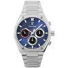 Image de Pierre Lannier - Chronographe Copilote - Quartz Mouvement de Montre - Epaisseur du boîtier: 9.6 mm - Largeur du boîtier: 42.5 mm - Acier Inoxydable - Bleu - 5 ATM en occasion ou reconditionné