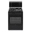 Image de Cuisiniere mixte CONTINENTAL EDISON CECM60FCB - 3 feux gaz + 1 électrique - L59,8 x P61 xH83 cm - Noir - Neuf