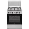 Image de Cuisiniere gaz CONTINENTAL EDISON CECG60FCS1 - 4 feux - L59,8 x P61 xH83cm- Silver - Neuf