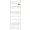 Image de Radiateur sèche-serviettes OCEANIC, 700 W, blanc mat, vertical, thermostat LCD sans ventilateur, 10 programmes, détection d'ouverture de fenêtre, sécurité enfant