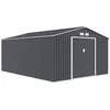Image de Abri de jardin métal "Vegas"- 15 m² - Gris