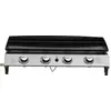Image de Plancha à gaz avec 4 brûleurs en métal "Jolly" - 10 Kw - Gris
