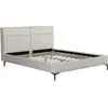 Image de Lit double en tissu design "Moritz" - 180 x 200 cm - Beige