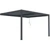 Image de Pergola adossée en aluminium "Windsor" - Gris anthracite - 3 x 4 m