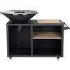 Image de Barbecue plancha brasero à charbon et bois "Maréchal" - Ø 81 cm - Noir