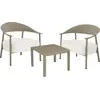 Image de Salon de jardin en métal et plastique "Céora" - 2 places - Taupe