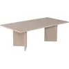 Image de Table basse en bois "Sabin" - 60 x 119 x 40 cm - Travertin