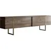 Image de Meuble TV en bois "Luxe" - 180 x 30 x 50 cm - NoyerOr