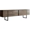 Image de Meuble TV en bois "Luxe" - 180 x 30 x 50 cm - NoyerNoir