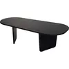 Image de Table basse en bois "Ovalis" - 130 x 65 x 40 cm - Bois Noir