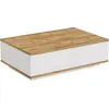 Image de Table basse en bois "FR14" - 90 x 60 x 28 cm - Pin atlantiqueBlanc