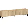 Image de Meuble TV en bois "Nora" - 180 x 35 x 50 cm - Chêne Saphir