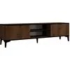 Image de Meuble TV en bois "Erem" - 180 x 40 x 45 cm - NoyerNoir