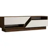 Image de Meuble TV en bois "Koza" - 160 x 40 x 45 cm - NoyerBlanc