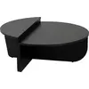 Image de Table basse en bois "Orion" - 90 x 60 x 30 cm - Bois Noir