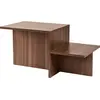 Image de Table basse en bois "Harmony" - 80 x 40 x 40 cm - Noyer