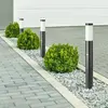 Image de Borne Extérieur Anthracite avec Détecteur 80cm pour Ampoule E27 IP44