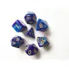 Image de HDB-20 Lot de 7 dés en boîte   Fusion Bleu et violet sombre - HD Dice Dés - TI-EFD0034