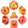 Image de HDGD-04 lot de 7 Dés en boîte   Feu phosphorescent - HD Dice Dés - TI-EFD0037