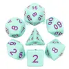 Image de Lot de 7 dés multiformat   16mm- Rose menthe - Epic Forge Dés - TI-EFD0073