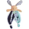 Image de BABY NAT 'Poupi et poussière d'étoiles - POUPI lapin consolateur marine 29 cm