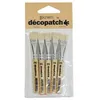 Image de Brosse Pour Décopatch - Decopatch - No.5 (11 Mm) - Pack 5 - Poils Porc - Rigide Pour Lisser