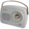 Image de Inovalley RETRO35-C Radio FM Vintage autonome bleu/vert- Bluetooth 4.1 - Batterie 1500mAh intégrée - HP 5 Watts (3 pouces) - Neuf
