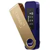 Image de Cryptowallet Ledger Nano S Plus compact écran OLED 2 boutons coque métallique pivotante fuchsia cendré - Neuf