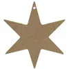 Image de Décoration - Etoile En Bois À Suspendre - 6 Branches - Marron