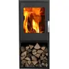 Image de Poêle à bois JACCO BÛCHER acier - vertical - étanche - bûcher - 5kW