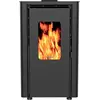 Image de Poêle à granulés de bois 6.1kw noir - Supra - ORPHEE 6 NOIR -