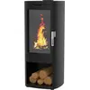 Image de Poêle à bois fonte 11.5kw noir - Supra - FR9016200B - maonie bûcher
