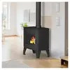 Image de Poêle à bois SUPRA CHARLES fonte 8,7 kW Vision horizontale Noir - Neuf
