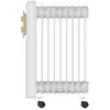 Image de Radiateur bain d'huile Supra Orion 2000W thermostat réglable roulette sécurité anti-surchauffe anti-basculement Blanc - Neuf