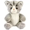 Image de Anima Peluche chat gris et blanc Tetabizous - 17 cmH