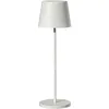 Image de Lampe De Table Sans Fil Led Kelly Blanc Metal H38cm