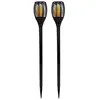 Image de 2 Mini Torches Effet Flamme Maity Sun Noir Plastique H70cm