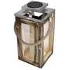 Image de Lanterne Lumineuse En Bois Solaire   Alimentation Batterie Lithium   Autonomie 8h   Ip44   Charge Solaire 4-6h   Lumi Jardin