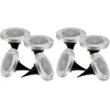 Image de Lot De 8 Spots Solaires Ronds Decky Argent Acier Inoxydable D12cm