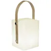 Image de Lumisky - Lanterne Sans Fil Poignée Bambou Led Blanc Chaud/multicolore Dimmable Tiky H 27 Cm