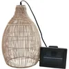 Image de Suspension Solaire Bohème Holiday Beige Poly Rotin H42cm