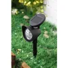Image de Lampe solaire Galix, plastique, noir, O19,5cm, avec pile incluse