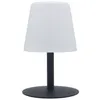 Image de Lumisky - Lampe De Table Sans Fil Pied En Acier Gris Led Blanc Chaud/blanc Dimmable Standy Mini Rock H 25 Cm