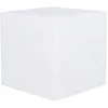 Image de Cube lumineux tabouret sans fil LED multicolore dimmable CARRY 40cm avec télécommande et socle à induction