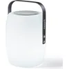 Image de Lampe enceinte bluetooth sans fil poignée aluminium LED blanc/multicolore dimmable LUCY PLAY H31cm avec télécommande