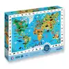 Image de Puzzle Éducatif 100 Pièces : Planisphere des Animaux à Chercher et Trouver - Neuf