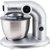 Image de H.Koenig KM80 Mélangeur à pâte professionnel, puissance 1000 W, capacité 5,5 l, 4 vitesses, jusqu'à 2 kg de pâte, bras avec tête couchée et mobile, inox, 80 dB, couleur grise