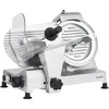 Image de H.Koenig MSX220 Trancheuse à viande électrique, professionnelle, précise, épaisseur de coupe 0-12 mm, lame italienne de 20 cm, aiguiseur intégré, grand plateau 282 tr/min
