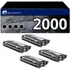 Image de Pack de 4 toners compatible BROTHER TN-2000 noir - Neuf