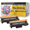 Image de 123CONSOMMABLES - TN2510 XL - Pack 2 Toners compatible avec Brother TN-2510 XL pour Brother MFC-L280 - Neuf